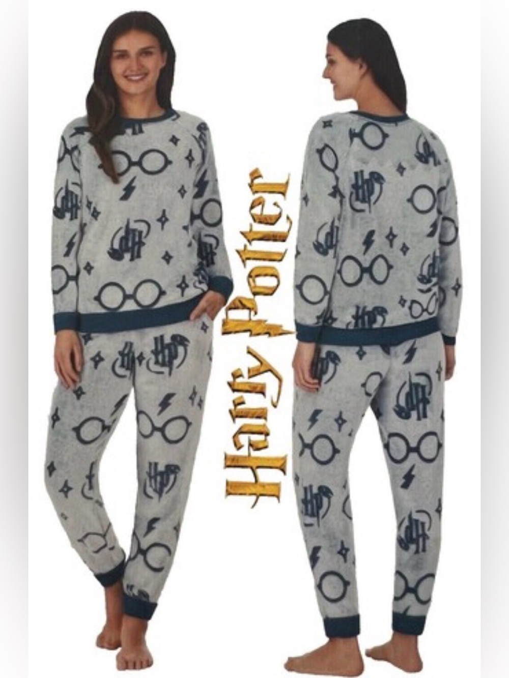 Wizarding World Womens 2-Piece Harry Potter Fleece Jogger Lounge Set